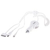 Aoleaky Universal-4-in-1 Dual USB Car Charger mit 3-Port-USB-Ladekabel f?r iPhone 4/4S / iPhone 5/5S / Samsung