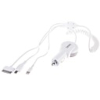 Aoleaky Universal-4-in-1 Dual USB Car Charger mit 3-Port-USB-Ladekabel f?r iPhone 4/4S / iPhone 5/5S / Samsung