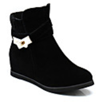 AOLUN Höhe zunehmende Stiefel (Schwarz)