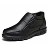 AOLUN Warm Leder Freizeitschuhe (Schwarz)