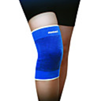 Aomei 75% Polyester 25% Gummi Elastische Kniebandage (2 Stück,  Schwarz)