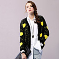 AOSIBAER Frauen Knit Coat (Screen Color)