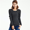 AOSIBAER Frauen Knit Primer Shirt (Dunkelgrau)