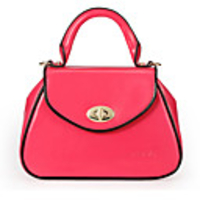 Aovo Vitage English Style Leder-Süßigkeit-Farbe Mode Damentasche