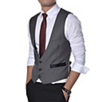 Aowofs Außenhandel HOT 2014 Herren Pure Color Business-Weste