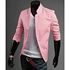 Aowofs Außenhandelsqualitätswaren-neuen Art-Männer einreihig Fashion Business Suit (Pink)