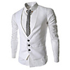 Aowofs Ebay HOT 2016 New Style Fashion Casual Business-Weste (weiß)