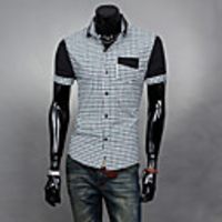 Aowofs Herren All-Spiel Karohemd 8810 grün