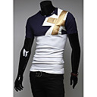 Aowofs Herren Rundhals All-Spiel Kurzarm T-Shirt 948 weiß