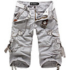 Aowofs Herrenhosen Solid Color Cotton Overalls Hellgrau