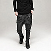Aowofs Male Harem Pants Low Crotch Kreuz-Hose Jogginghose Jahres Sendungen Dark Gray