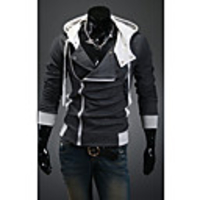 Aowofs Männer Kapuzen Cardigan Sweatshirts Jacken Dark Gray