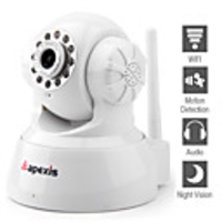 Apexis - Wireless IP-Überwachungskamera mit E-Mail Alarm (Bewegungserkennung,  Nachtsicht)