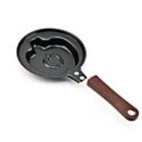 Apfel-förmige Eisen Omelette Pfanne mit Deckel,  L12cm x H26cm x W12cm