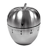 Apfel-förmige Küche Timer,  Edelstahl-H7cm x Dia6.5cm