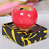 Apfel-förmige Kerze (zufällige Farbe)