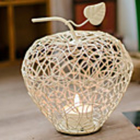 Apfel-förmige Kerzenhalter