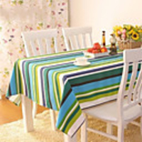 Über den Rhein Stripe Cotton Tischdecke