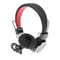 Über-Ohr-Kopfhörer mit Mikrofon,  3, 5 mm Klinke,  Flachkabel-Style (verschiedene Farben)