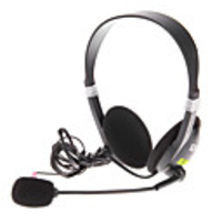 Über-Ohr-Kopfhörer mit Mikrofon (Schwarz)