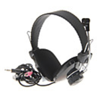 Über-Ohr-Kopfhörer mit Mikrofon (Schwarz)