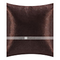 Überarbeitete 18 "Quadrat-Brown Embossed Polyester Dekorative Kissenbezug