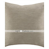Überarbeitete 18 "Quadrat Khaki Textured Polyester Dekorative Kissenbezug