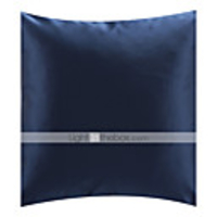 Überarbeitete 18 "Quadrat Moderne blaue Polyester Dekorative Kissenbezug