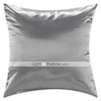 Überarbeitete 18 "Quadrat Solide Polyester Dekorative Kissenbezug