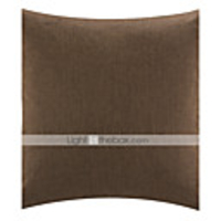 Überarbeitete 18 "Quadrat Stilvolle Brown Polyester Dekorative Kissenbezug