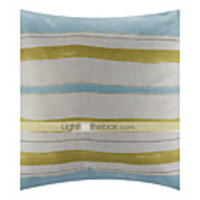 Überarbeitete 18 "Quadrat Stilvolle Striped Polyester Dekorative Kissenbezug