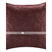 Überarbeitete 18 "Quadrat Wine Red Embossed Polyester Dekorative Kissenbezug