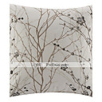 Überarbeitete 18 "Quadrat Winterblüte Polyester Dekorative Kissenbezug