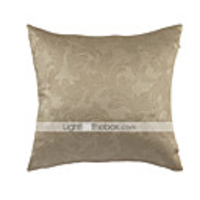 Überarbeitete Beige Elegante Blumen Polyester Dekorative Kissenbezug