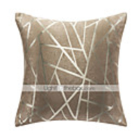 Überarbeitete Klassische Brown Geometrische Polyester Dekorative Kissenbezug