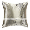 Überarbeitete Retro Grau Blätter Polyester Dekorative Kissenbezug
