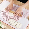 Übergröße 70/60 cm,  1 Stück,  Teigknetmatte,  Silikon-Backmatte,  Pizza-Kuchenteig-Hersteller,  Küche,  Kochen,  Grill-Gadgets,  Backgeschirr-Matte mit Messung,  Küchen-Teig-Rollmatte