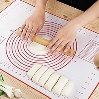 Übergröße 70/60 cm,  1 Stück,  Teigknetmatte,  Silikon-Backmatte,  Pizza-Kuchenteig-Hersteller,  Küche,  Kochen,  Grill-Gadgets,  Backgeschirr-Matte mit Messung,  Küchen-Teig-Rollmatte