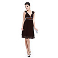 Überhaupt-Hübsch Damen Deep V-Ausschnitt,  Ärmelloses elegantes Kleid