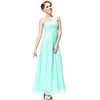 Überhaupt-Hübsch Frauen elegantes Schulter Solid Color-Chiffon-Kleid
