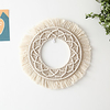 Boho handgewebte Makramee Wandbehang Ornament Boho Boho Art Decor Home Schlafzimmer Wohnzimmer Dekoration Nordic Handarbeit Quaste Baumwolle 3434cm Lightinthebox