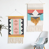 Boho handgewebte Makramee Wandteppich Boho Boho Art Decor Decke Vorhang hängen nach Hause Schlafzimmer Wohnzimmer Dekoration nordische handgemachte Quaste Baumwolle geometrisch Lightinthebox