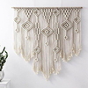 Boho handgewebte Makramee Wandteppich Boho Boho Art Decor Decke Vorhang hängen nach Hause Schlafzimmer Wohnzimmer Dekoration nordische handgemachte Quaste Baumwolle geometrisch Lightinthebox