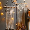 Boho handgewebte Makramee Wandteppich Boho Boho Art Decor Decke Vorhang hängen nach Hause Schlafzimmer Wohnzimmer Dekoration nordische handgemachte Quaste Baumwolle Herz Lightinthebox