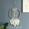 Boho handgewebter Makramee Traumfänger Boho Boho Art Decor hängend Zuhause Schlafzimmer Wohnzimmer Dekoration nordische handgemachte Quaste Baumwollblatt 6730 cm Lightinthebox