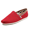 C N Frauen Casual Canvas Red Wohnungen Bootsschuhe Loafers