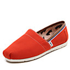 C N Frauen Casual orange Canvas und Leder Wohnungen Bootsschuhe Loafers