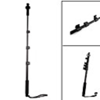 C-188 YUNTENG C-188-B 4-Abschnitt Geben Sie einziehbaren Handheld Monopod für GoPro Hero 3 / 3/2