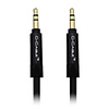 C-Kabel 3, 5-mm-AUX-M / M-Audio-Kabel Black Flat-Type (0, 75 M)