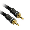 C-Kabel 3, 5-mm-AUX-M / M-Audio-Kabel Schwarz Netto-plattiert (5M)